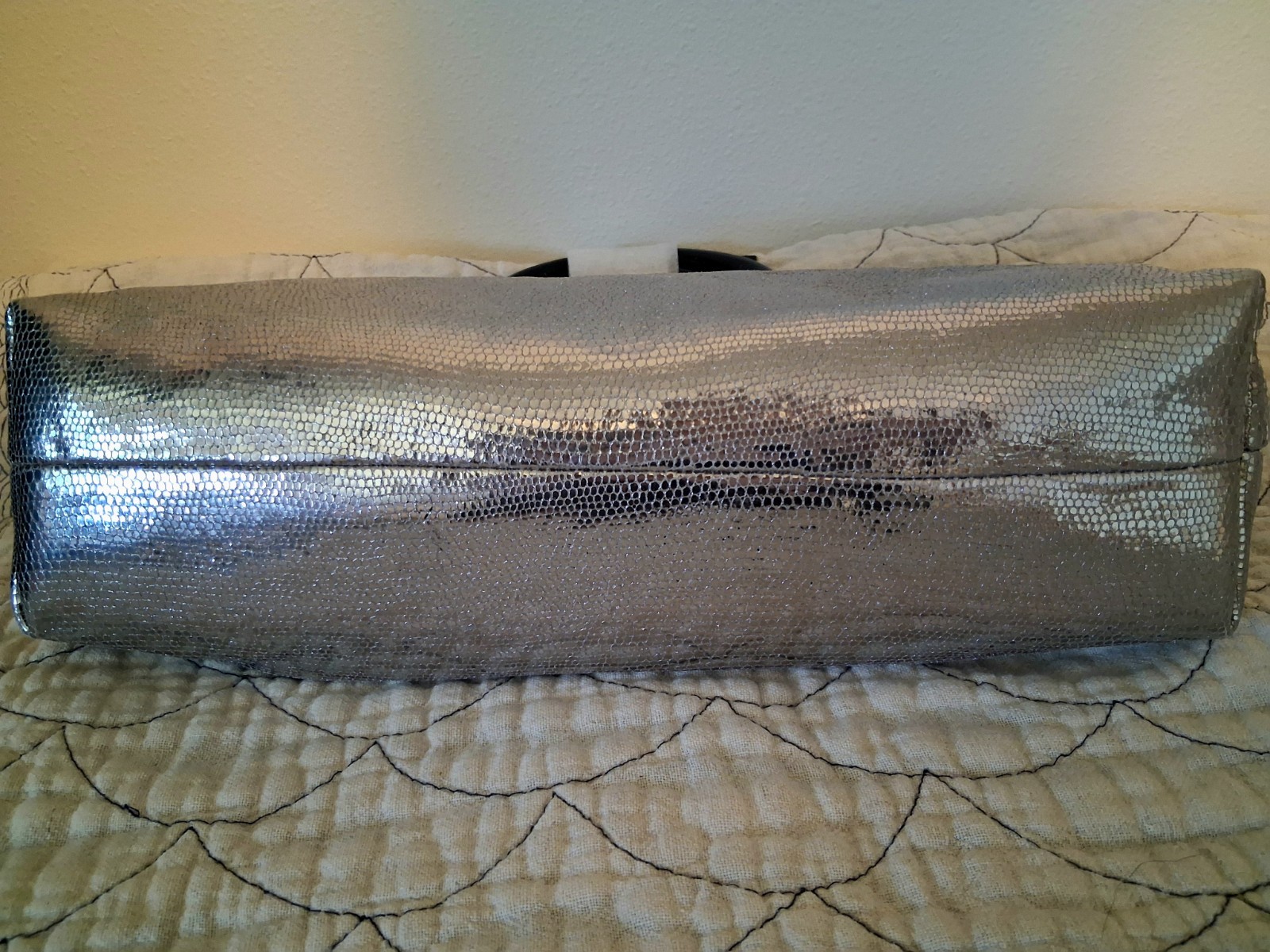 ✨ NWT Rebecca Minkoff Madeleine Mini Leather Handheld Bag – Silver | MSRP $198 ✨