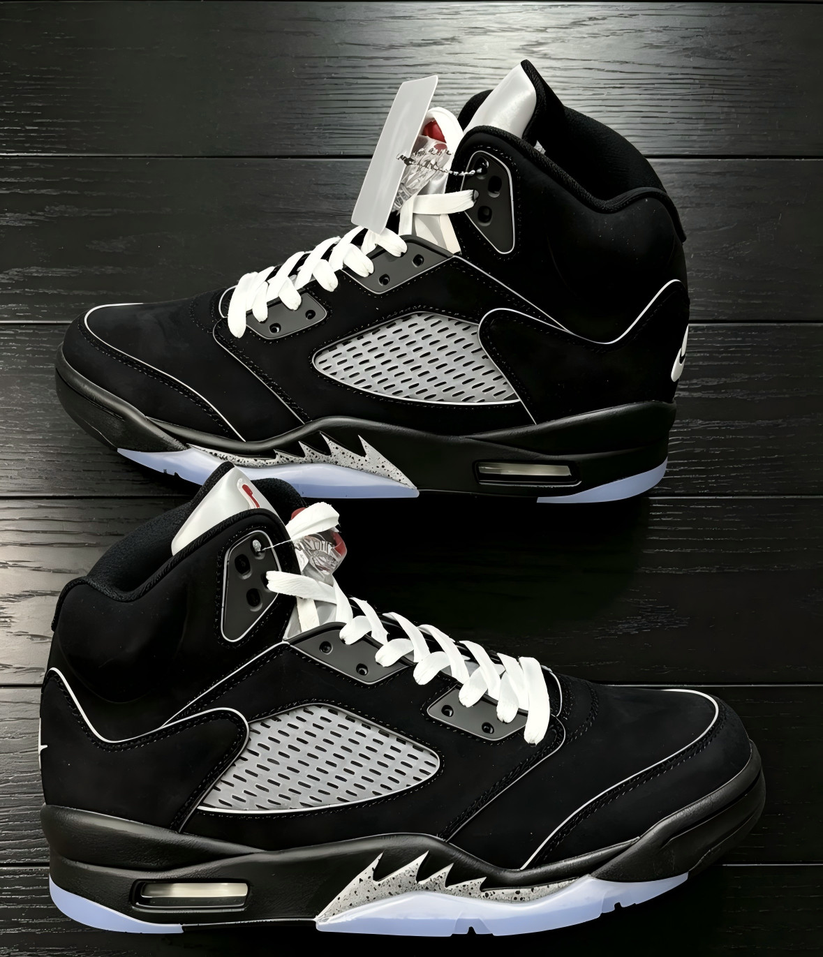 Men’s Jordan 5 “BLACK METALLIC REIMAGINED” Basketball Shoes High Top Us Size
