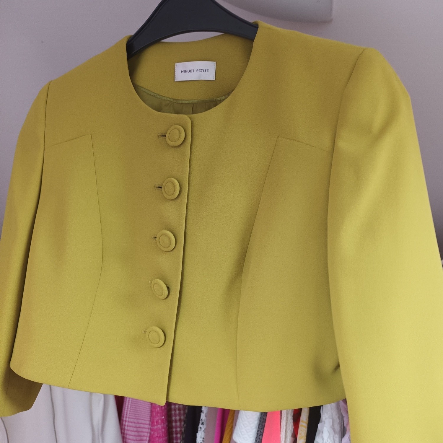 Green Minuet Cropped Petite Jacket BNWOT Size 12