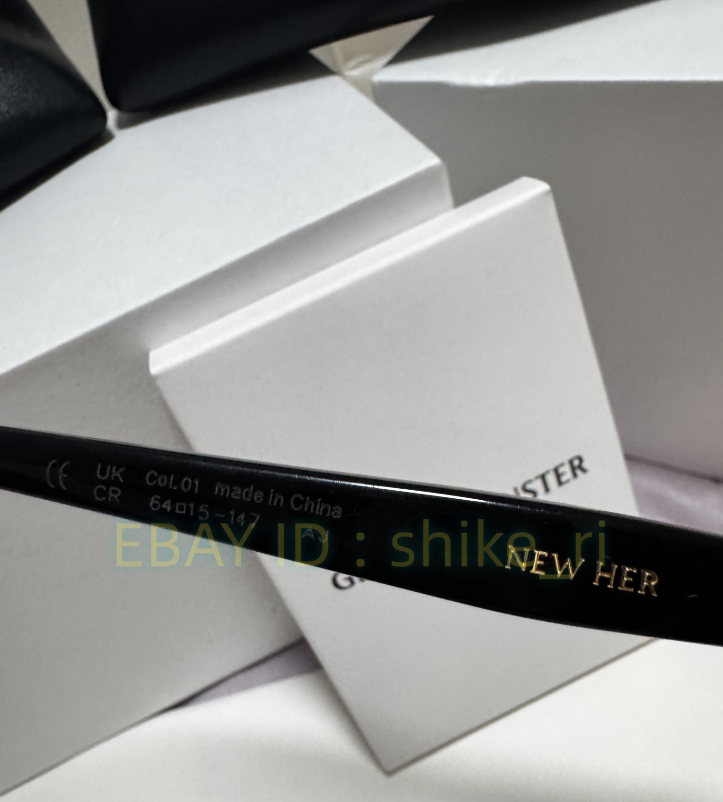 GentleMonster New Her 01 Unisex Sunglasses Oversized Black Frame Black Lenses