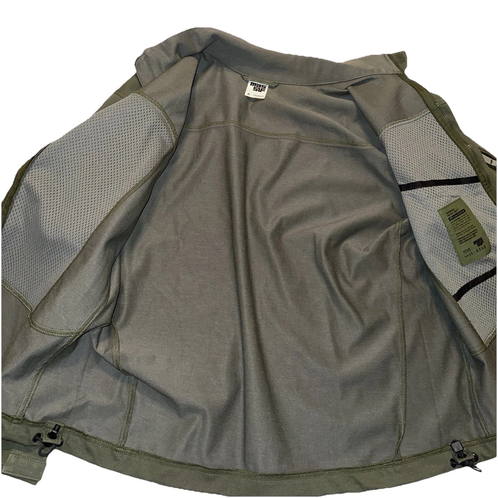 NWT MASSIF Mens XL Lightweight Tactical Jacket Green FR Flame Resistant Military