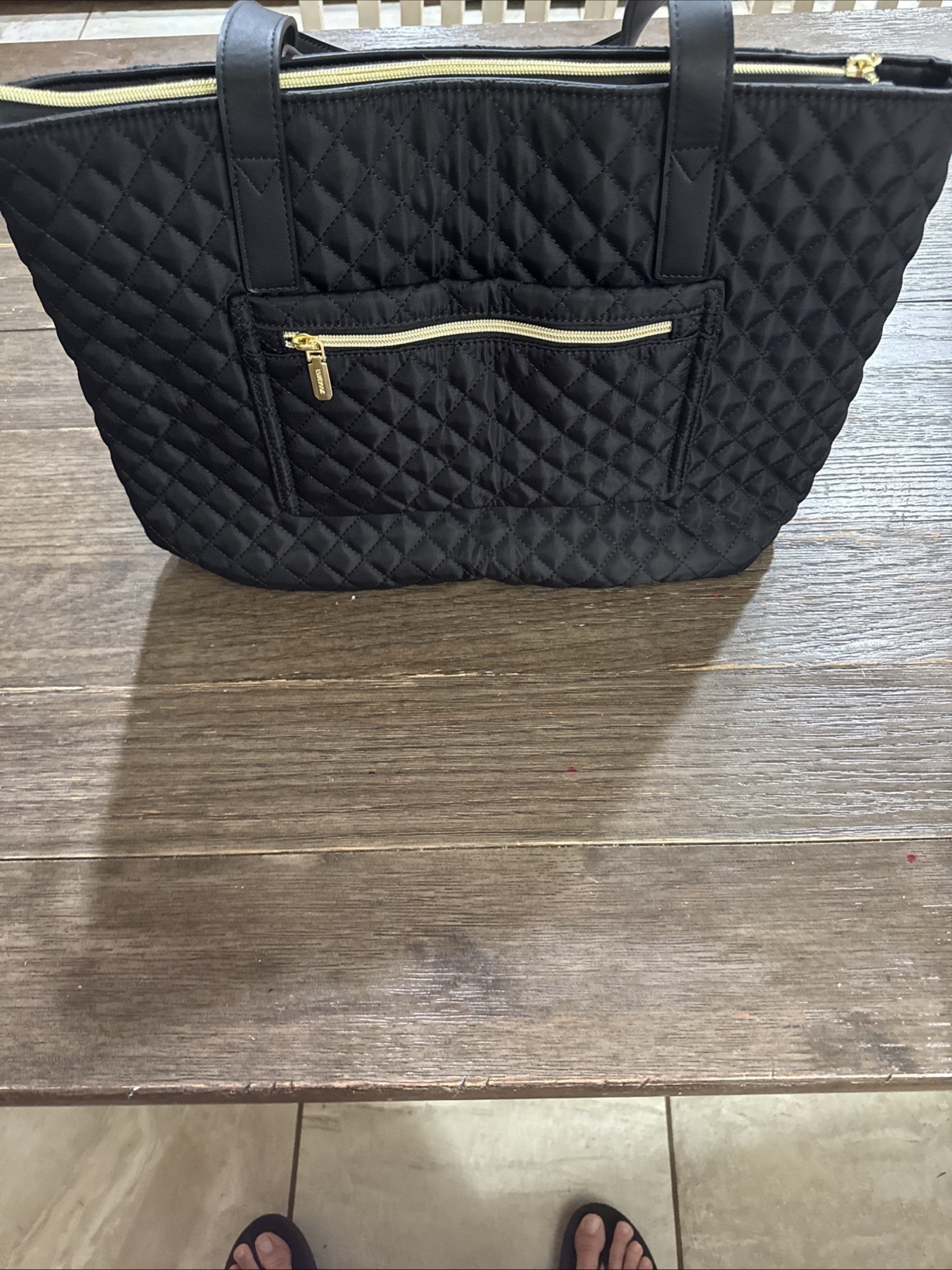 Lovevook Black Quilted 15.6 Inch Laptop Tote Bag – Black BRAND NEW WITHOUT TAGS