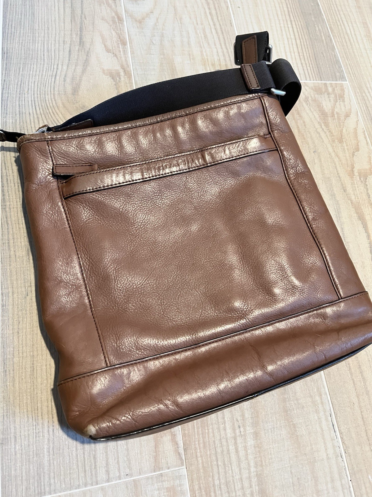 Coach Camden Tech Crossbody Messenger Bag Brown Leather