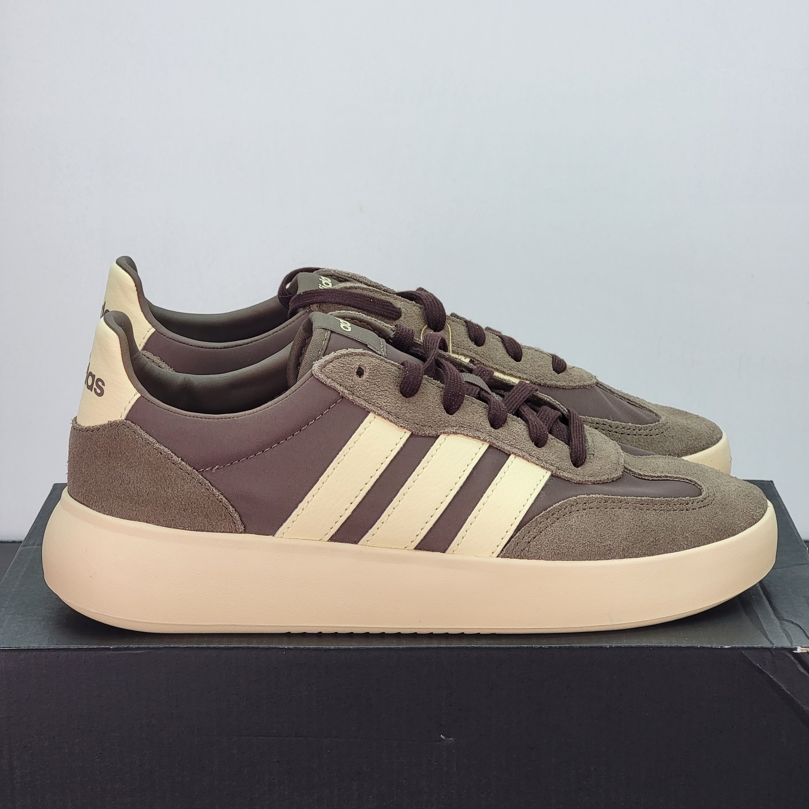 Adidas Barreda Men’s Size 7.5 Athletic Shoes Brown Footwear Casual Sneakers