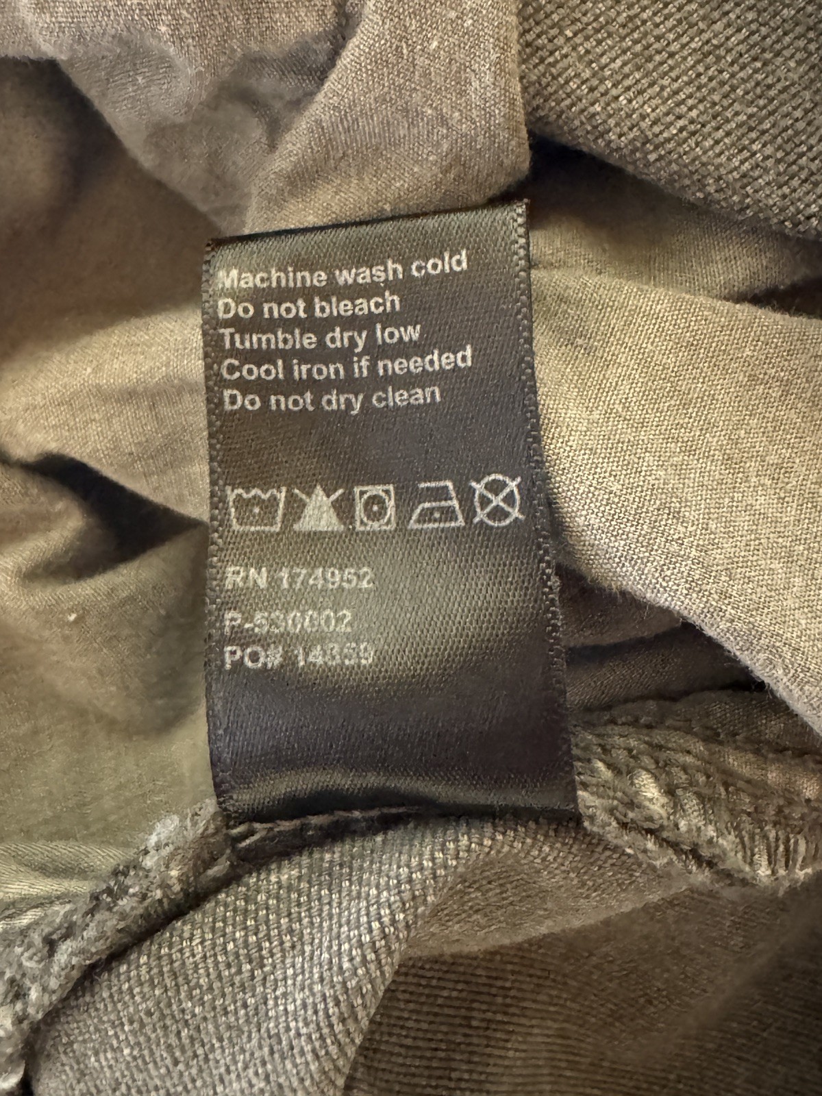 Proof Rover Pants Men 33 X 30 Slim Fit Gray Canvas Five Pocket Straight Jeans