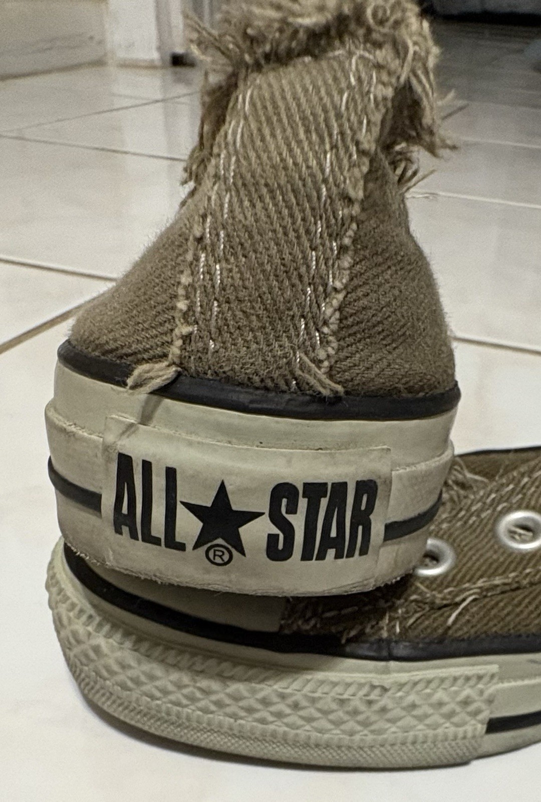 Converse All Star Men’s High Top Lace-Up Sneakers Brown Canvas