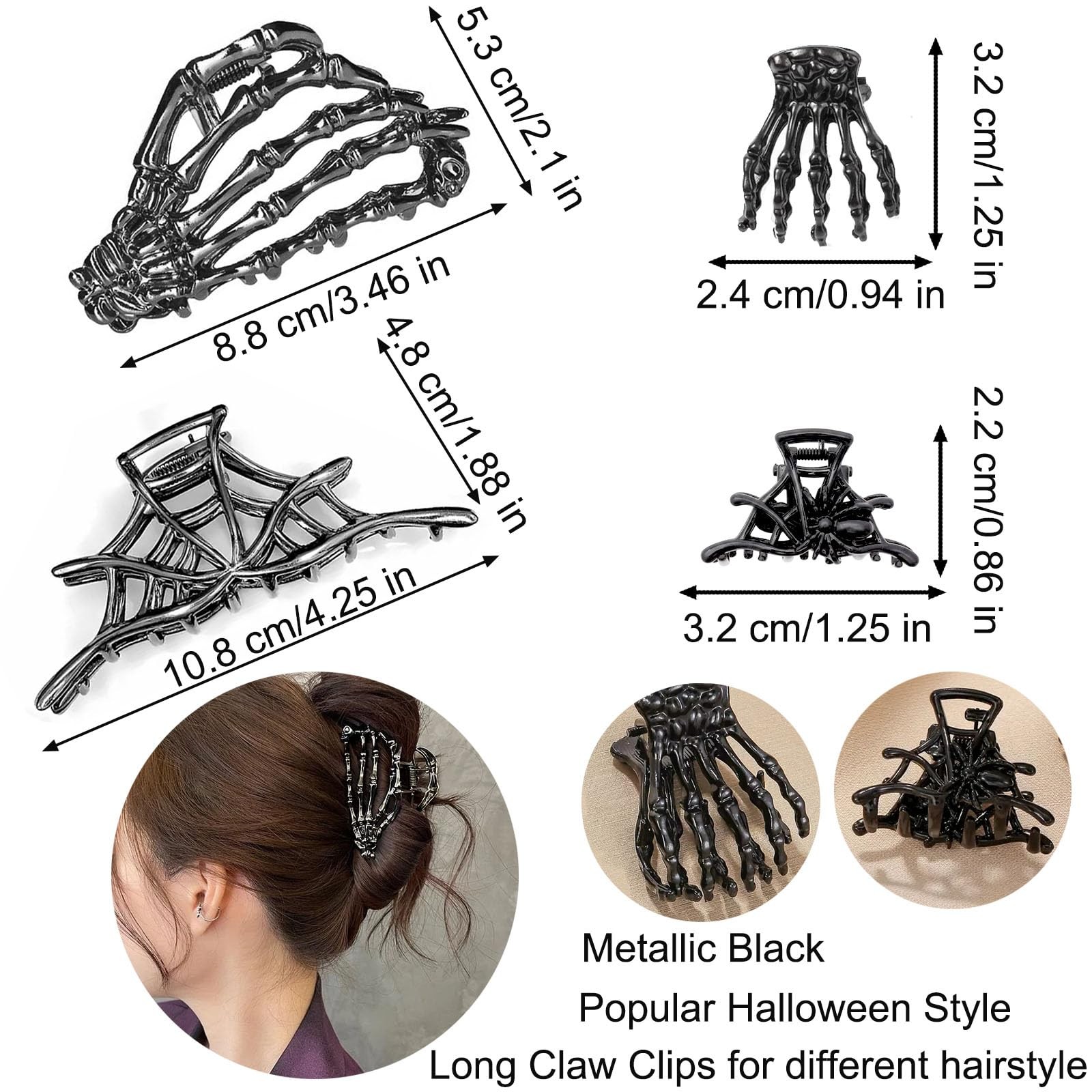 6 PCS Halloween Large&Small Spider Web 1 Count (Pack of 6), Style