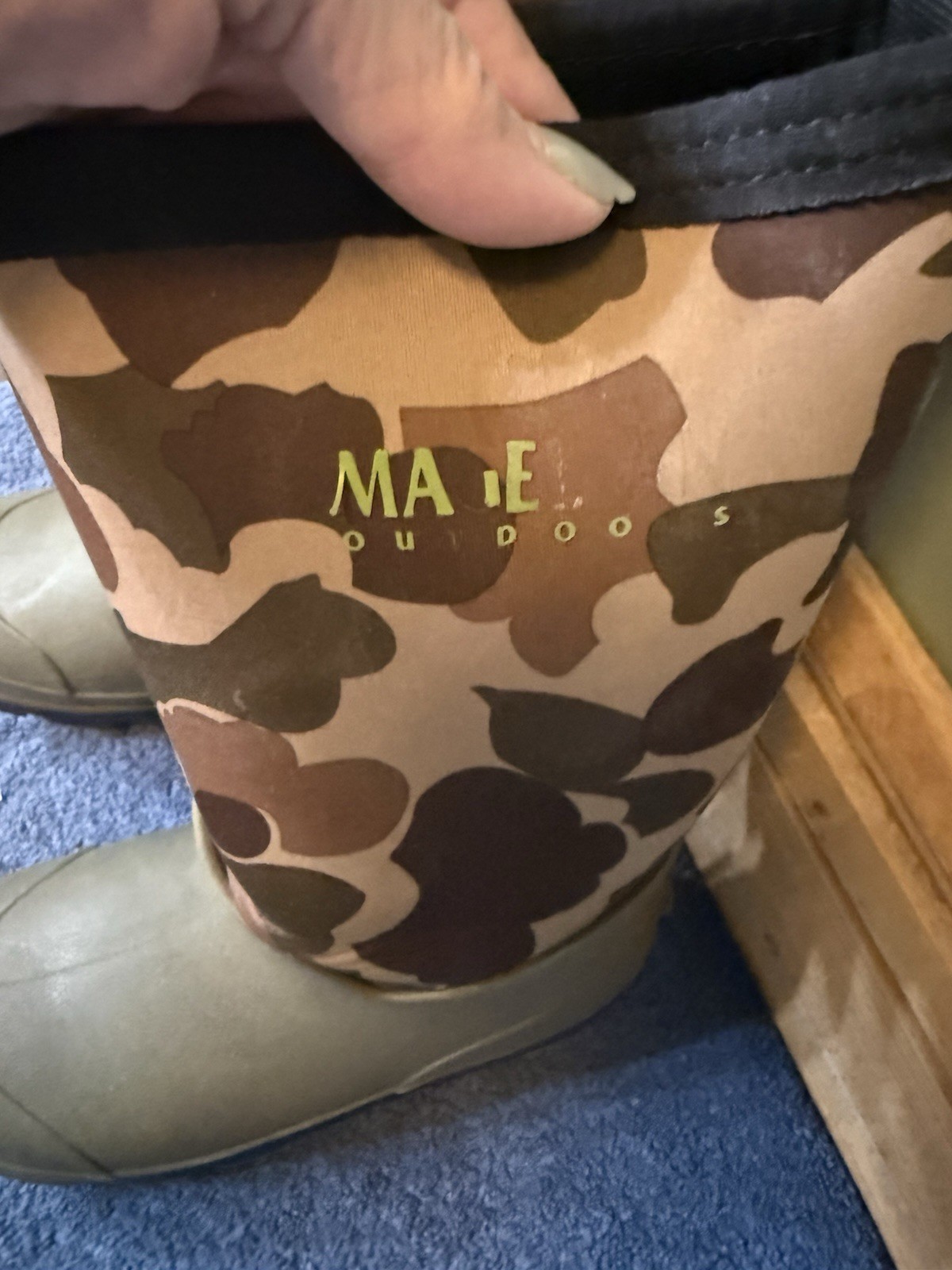 Waterproof Kids Size 3 D Rubber Pvc Boots By Magellan Gently Used.