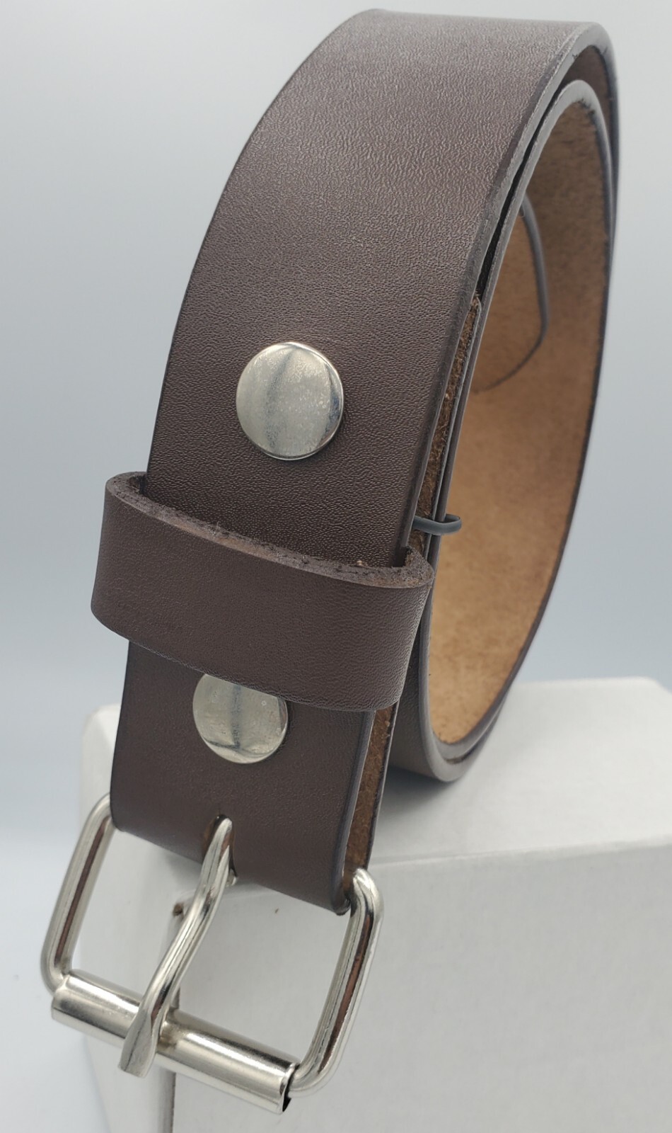 Genuine Leather Belt 1″- 2.5cm Wide One Piece 100% Real Leather Belt Unisex