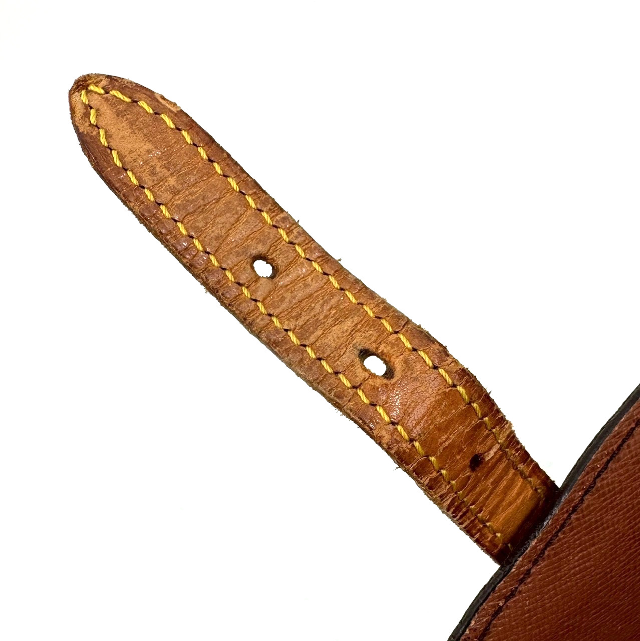 Louis Vuitton Shanti Shoulder Bag Half Moon LV Leather Authentic