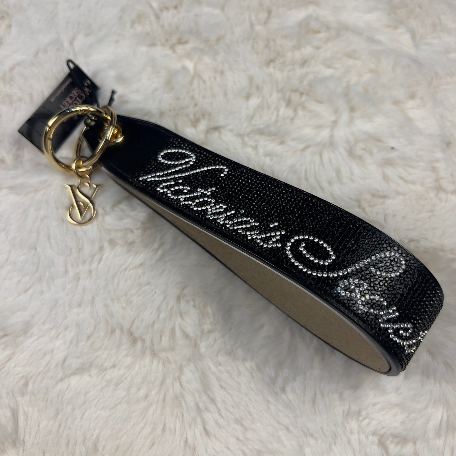 Victoria’s Secret Wristlet Keychain Glitter Logo Strap Charm Choose Style/Color