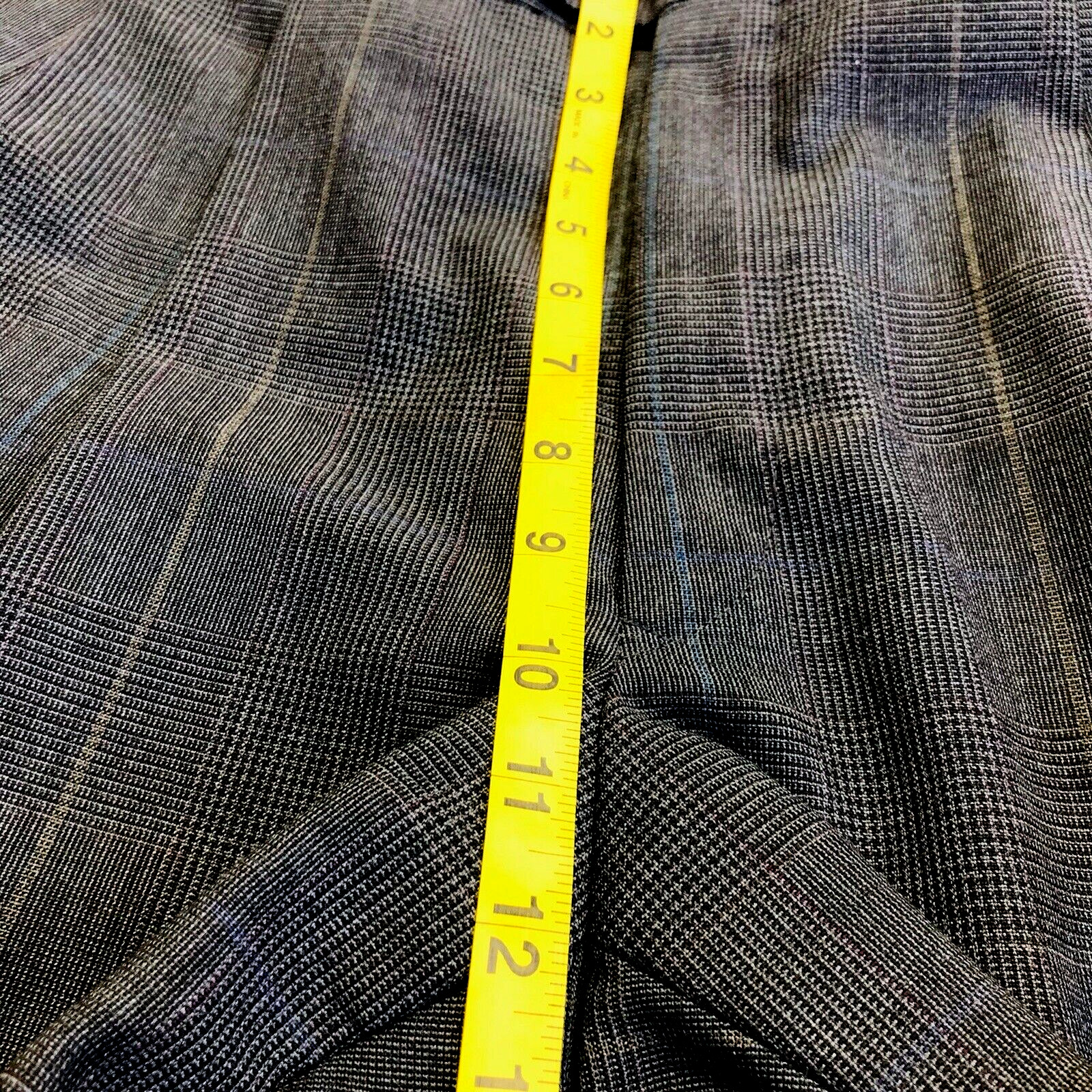 Andhurst Vintage Suit Glen Plaid Gray 42 Pants 36 Pleated No Cuff Preppy Career