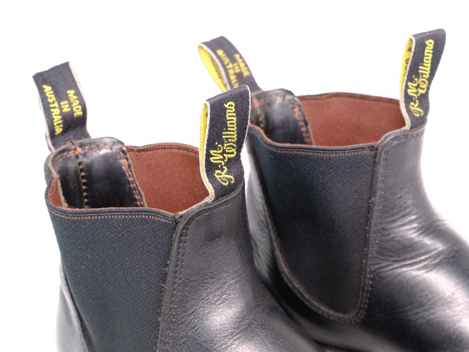 RM Williams Comfort Craftsman Black Leather Chelsea Boots EU 36 / UK 3.5 / US 6