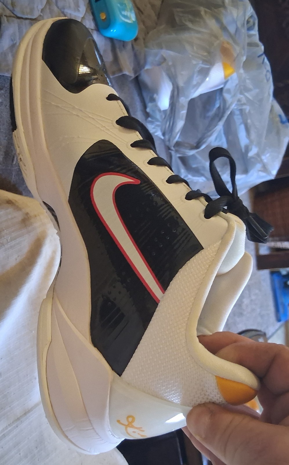 Nike Zoom Kobe 5 Protro Alternate Bruce Lee CD4991-101 White/Black/Red Low