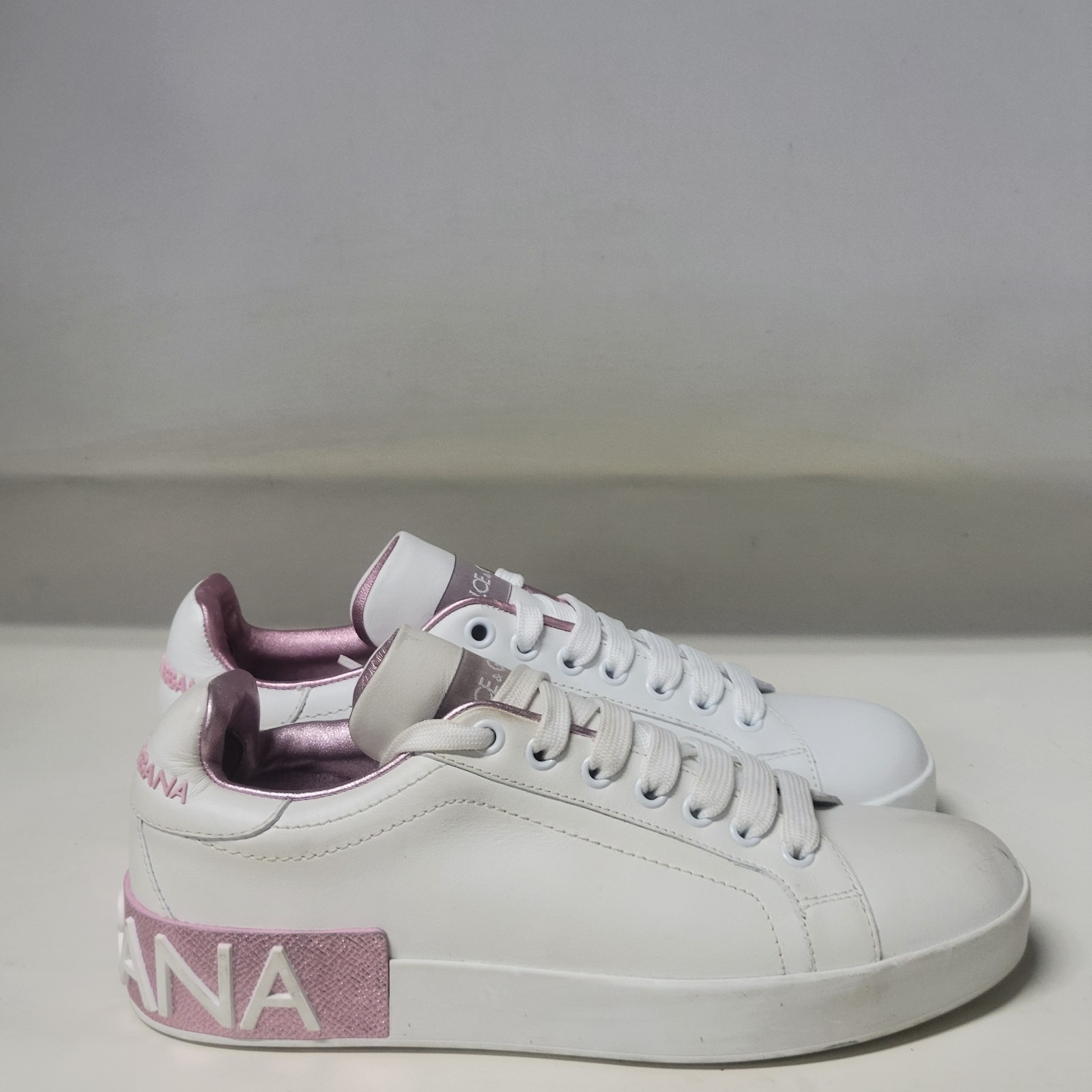 Dolce & Gabbana Portofino Metallic Pink/White (LEFT 6.5M / RIGHT 7M)
