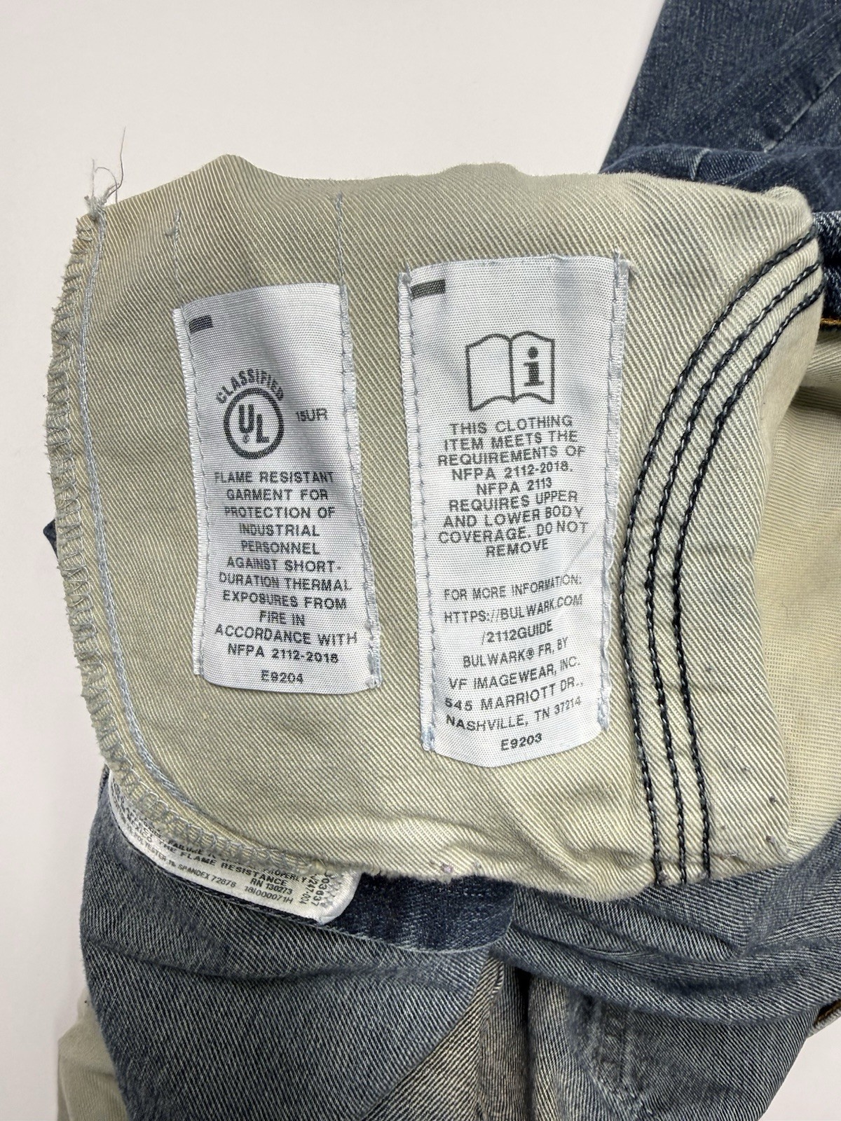 Wrangler Advanced Comfort FR Jeans Men’s Size 38×30 FRAC47D Denim Blue HRC2 2112