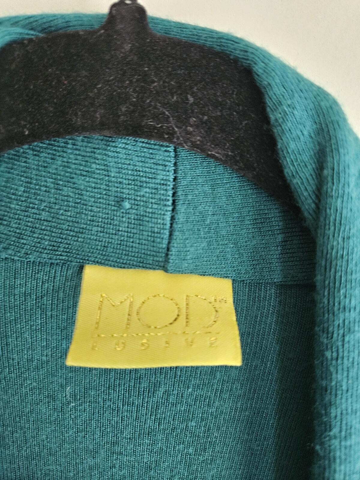 MOD Active Teal Open Front Cardigan Sweater, Size M