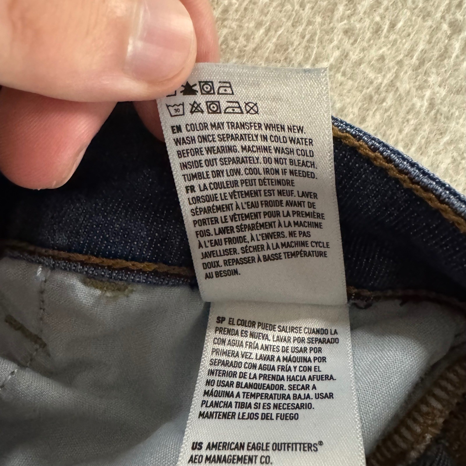 American Eagle Hi-Rise Jegging Womens 00 Short Blue Good Next Level Stretch