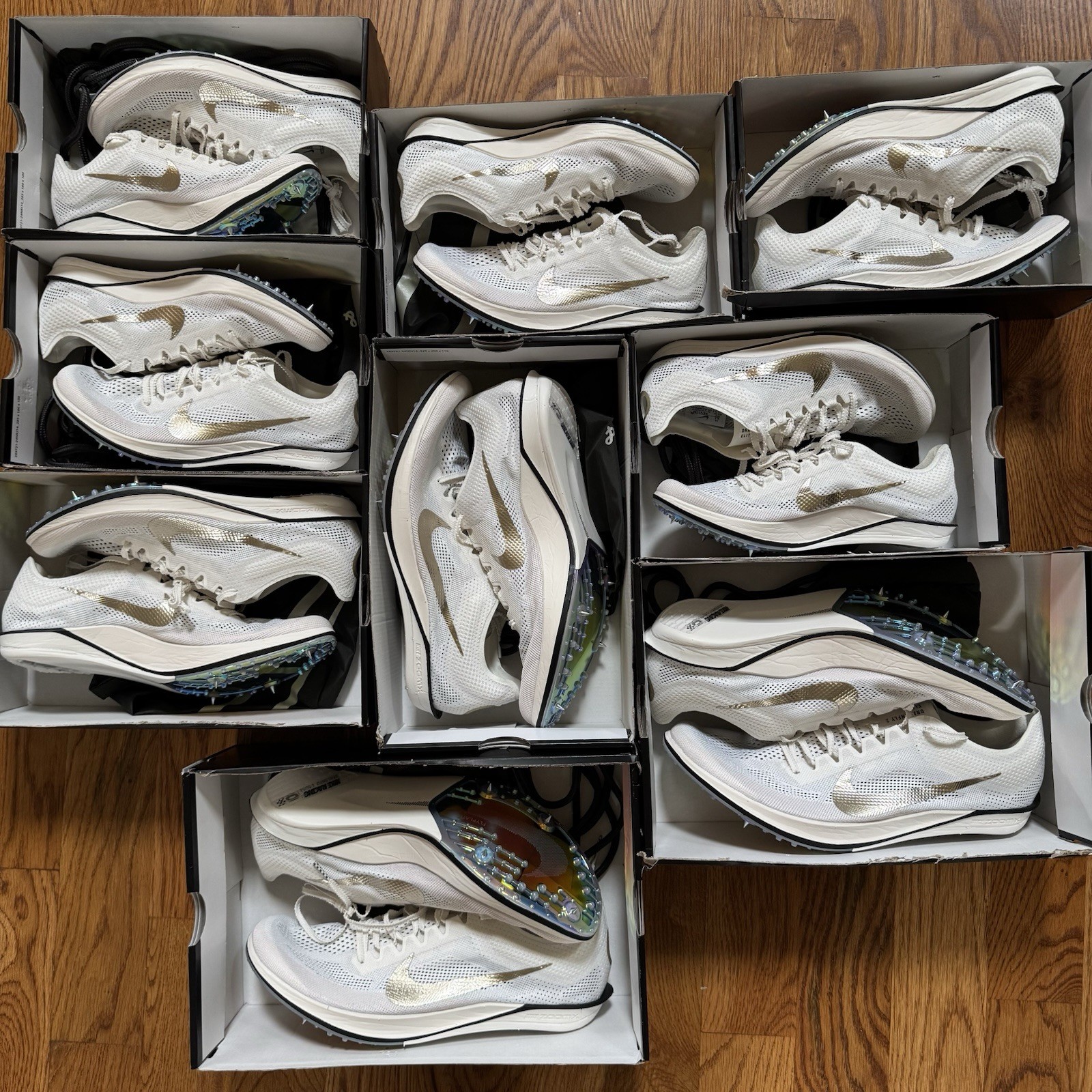 Lot of 9 Nike ZoomX Dragonfly 2 Elite Jakob Track Field Cleats Spike IB8745-100