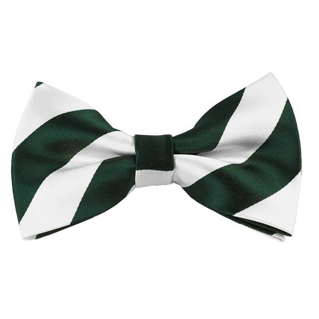 Romario Manzini® Men’s collegiate Stripe Pre-Tied Bow Tie (23 colors)