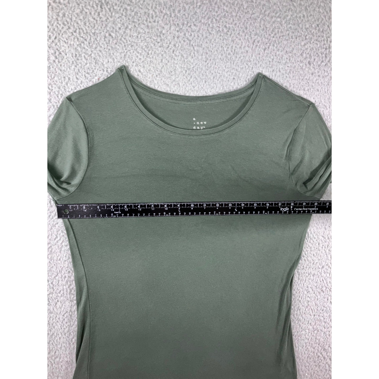 Basic L/S Top L Olive Green Solid Layering Earthy Neutral Pima Cotton Modal