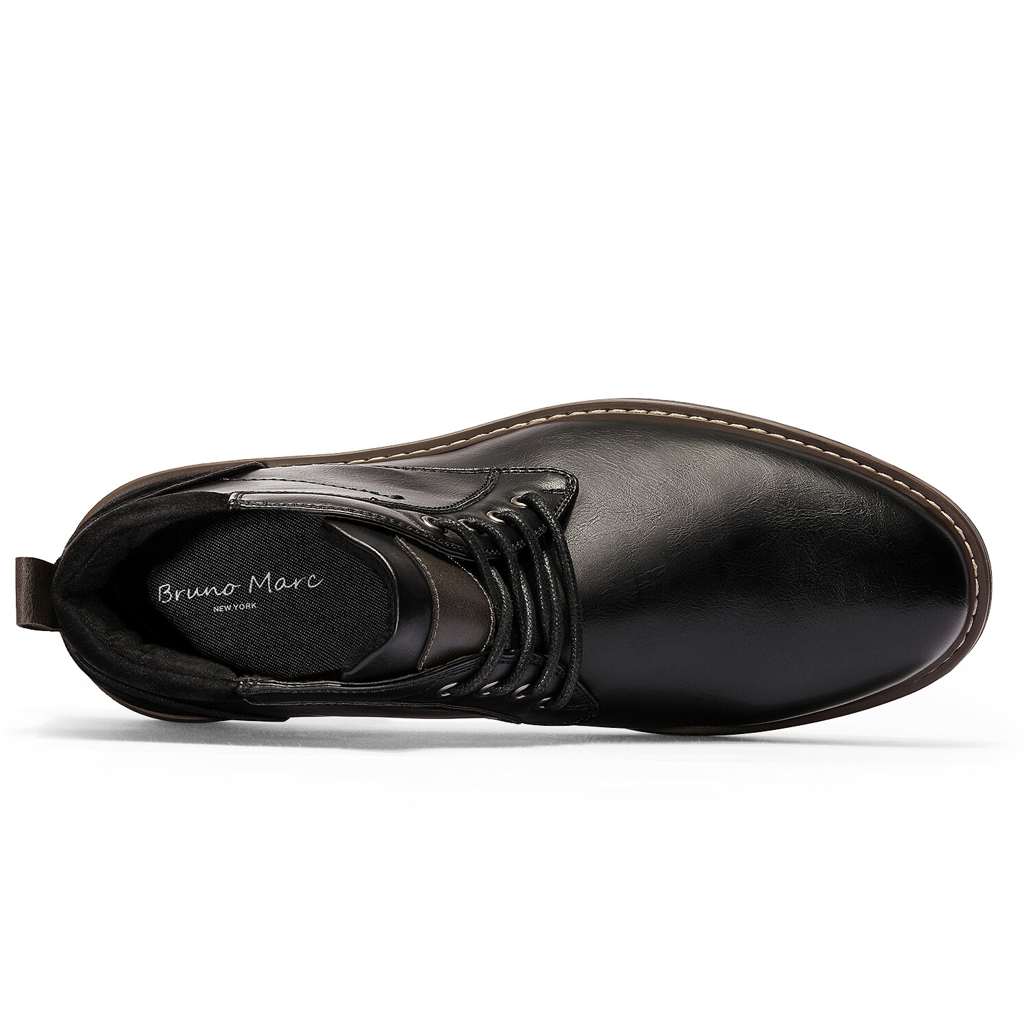 Bruno Marc Men’s Chukka Work Boots Dress Boots Leather Durable Formal Shoes