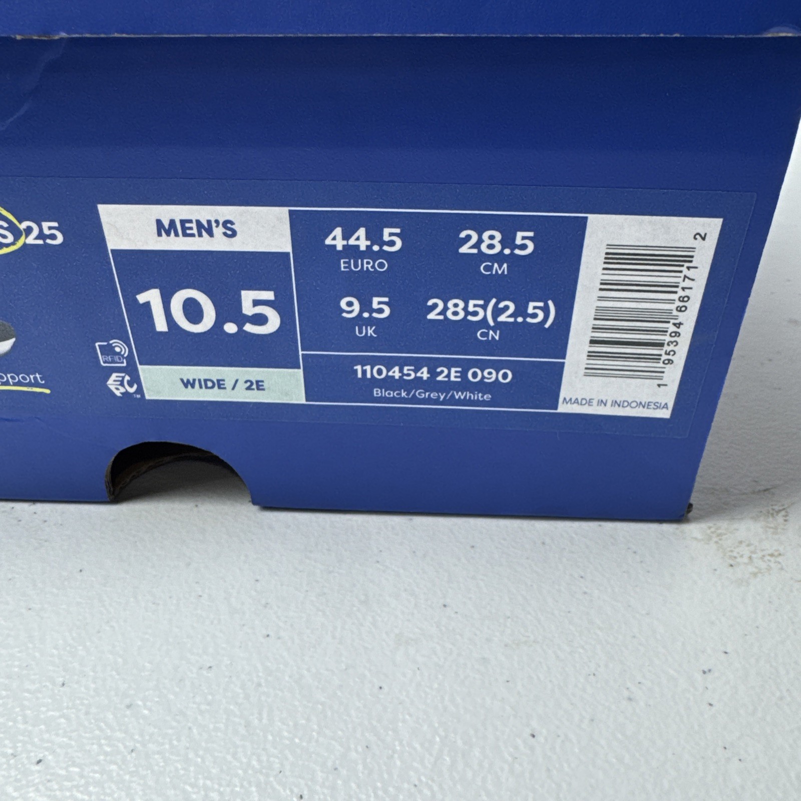 Size 10.5EE -Brooks Adrenaline GTS 25 Black Shoe Men’s 1104542E090 *NEW W/BOX*
