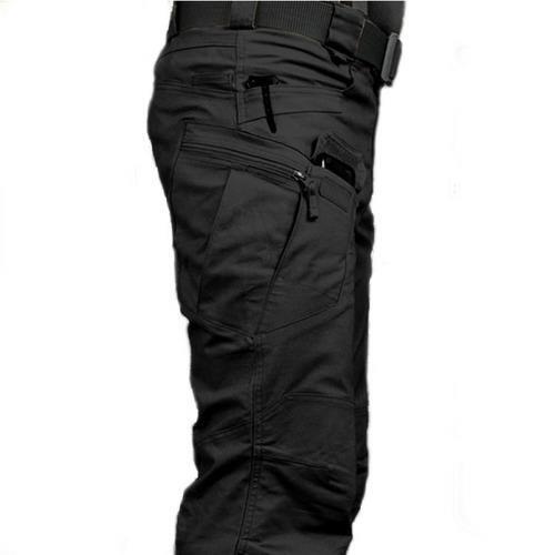 Men Tactical Cargo Pants Soldier Straight-fit Work Combat Trousers Outdoor