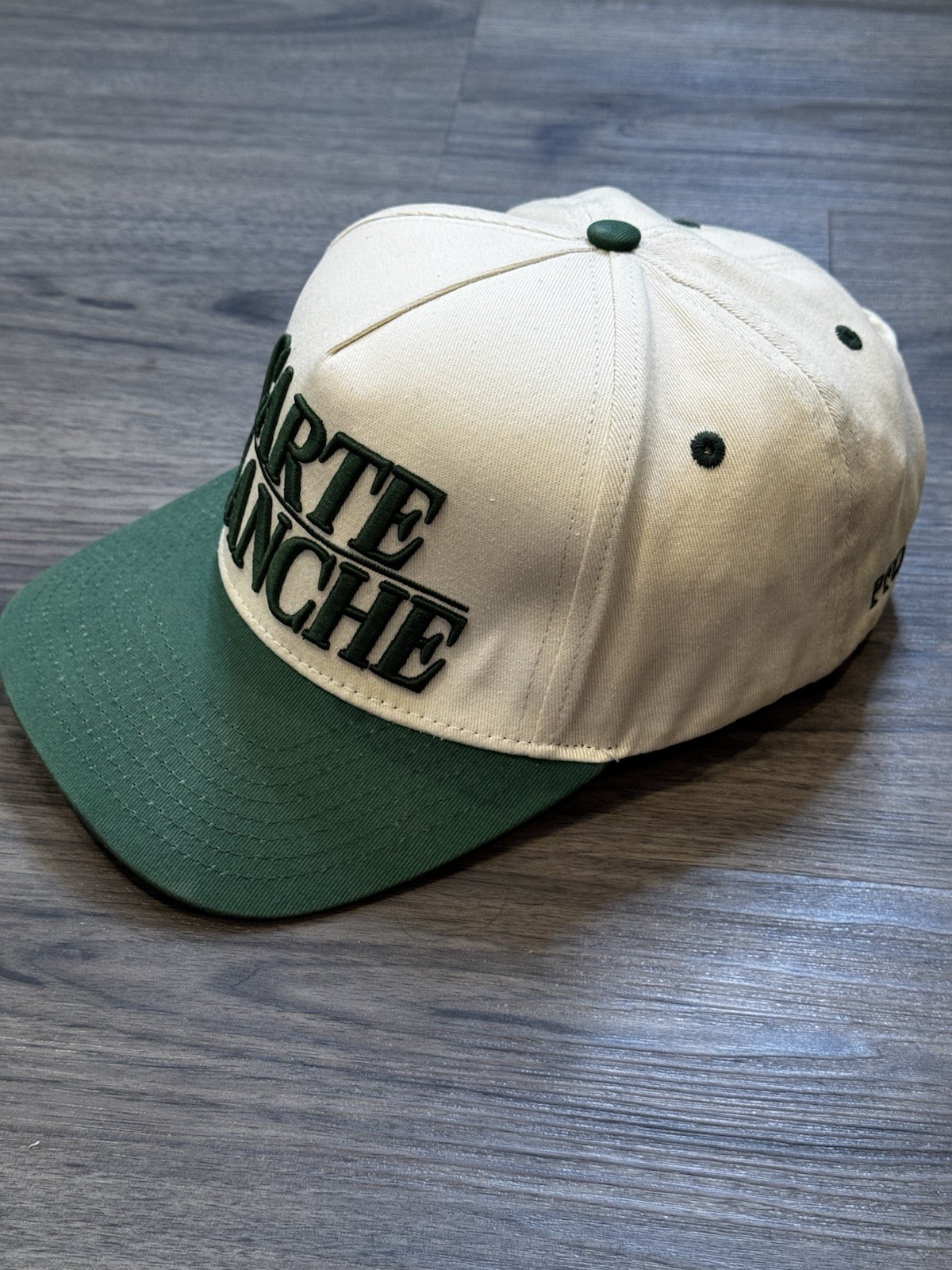 Carte Blanche Hat Snapback Beige Green PFD Streetwear Skate Skateboard Casual