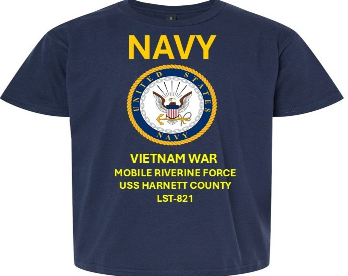 USS MEEKER COUNTY LST-980 * MRF* VIETNAM*SHIRT NV*NAVY OFFICIALLY LICENSED