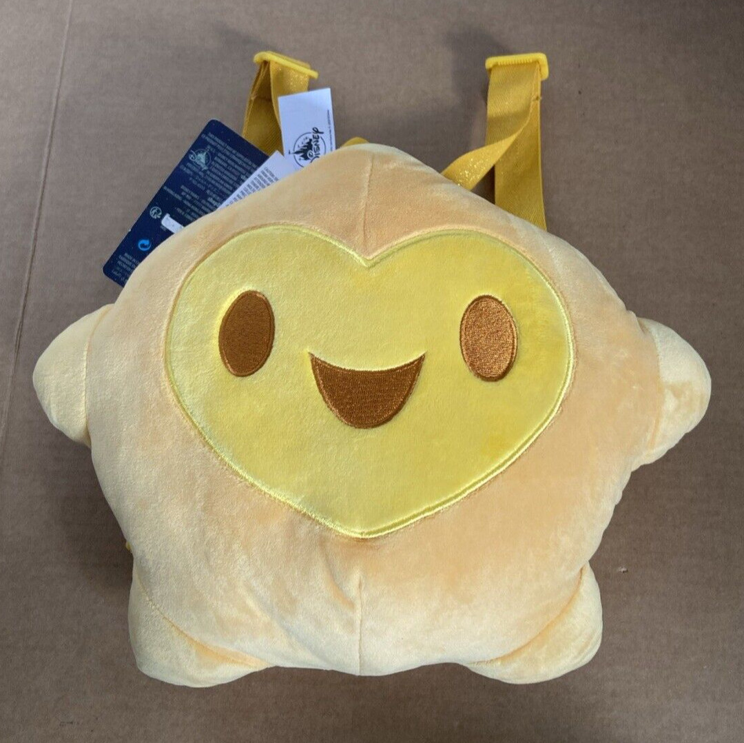 Disney Wish Youth Plush Backpack Star 12″ x 11″ x 5″ approx *NEW*