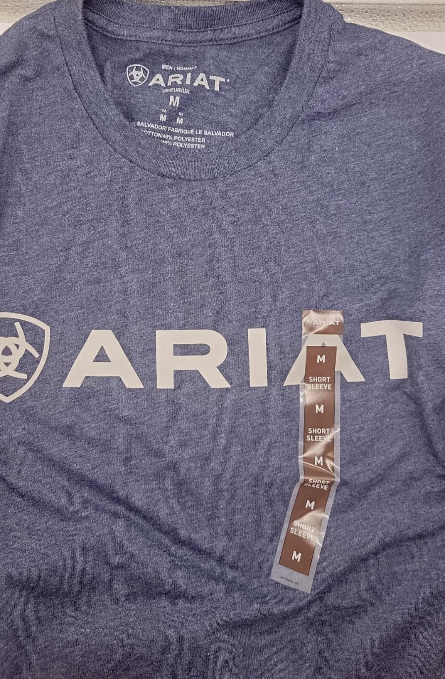 Ariat Men’s Shield Flag T-Shirt-54198 – New with Tag – NAVY HEATHER – SIZE M