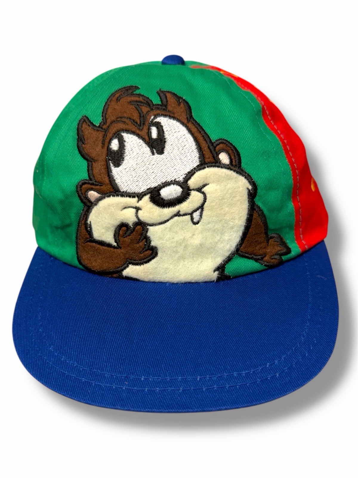 Vintage 90s Baby Looney Tunes Taz Youth Snapback Hat Warner Bros NOS Warner Bros
