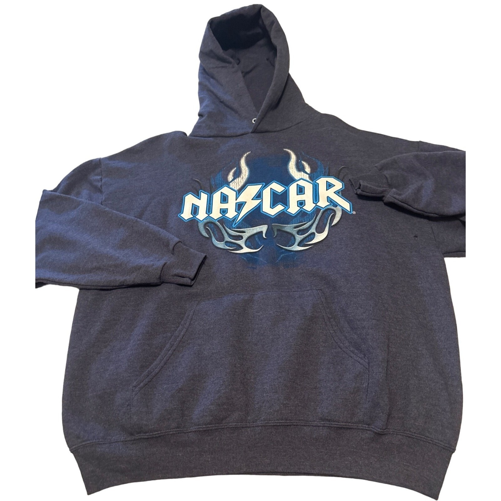 Jerzees NASCAR Sweatshirt Hoodie Cotton Polyester Blend Adult Size XL (READ)