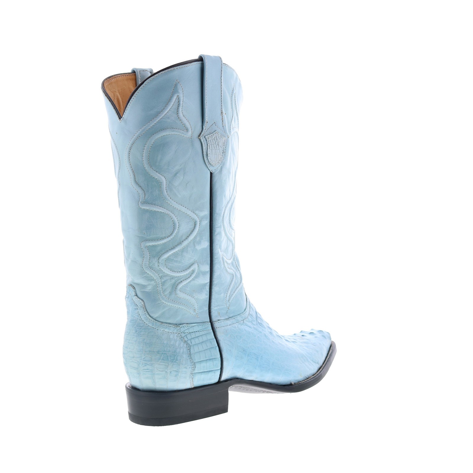 Wild WestCaiman Hornback Boots Chihuaha Mens Blue Wide Cowboy Western Boots