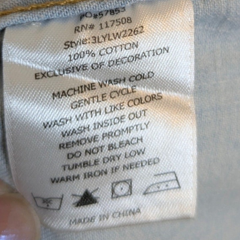 LEVI’S Barstow Pearl Snap Western Work Shirt Bleach Wash Style 3LYLW2262 – L