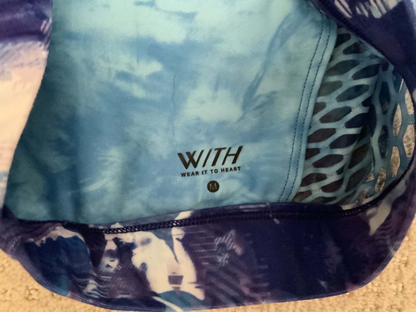 Peloton Blue Moves 2pc Matching Bra & Reversible Legging Set New Medium