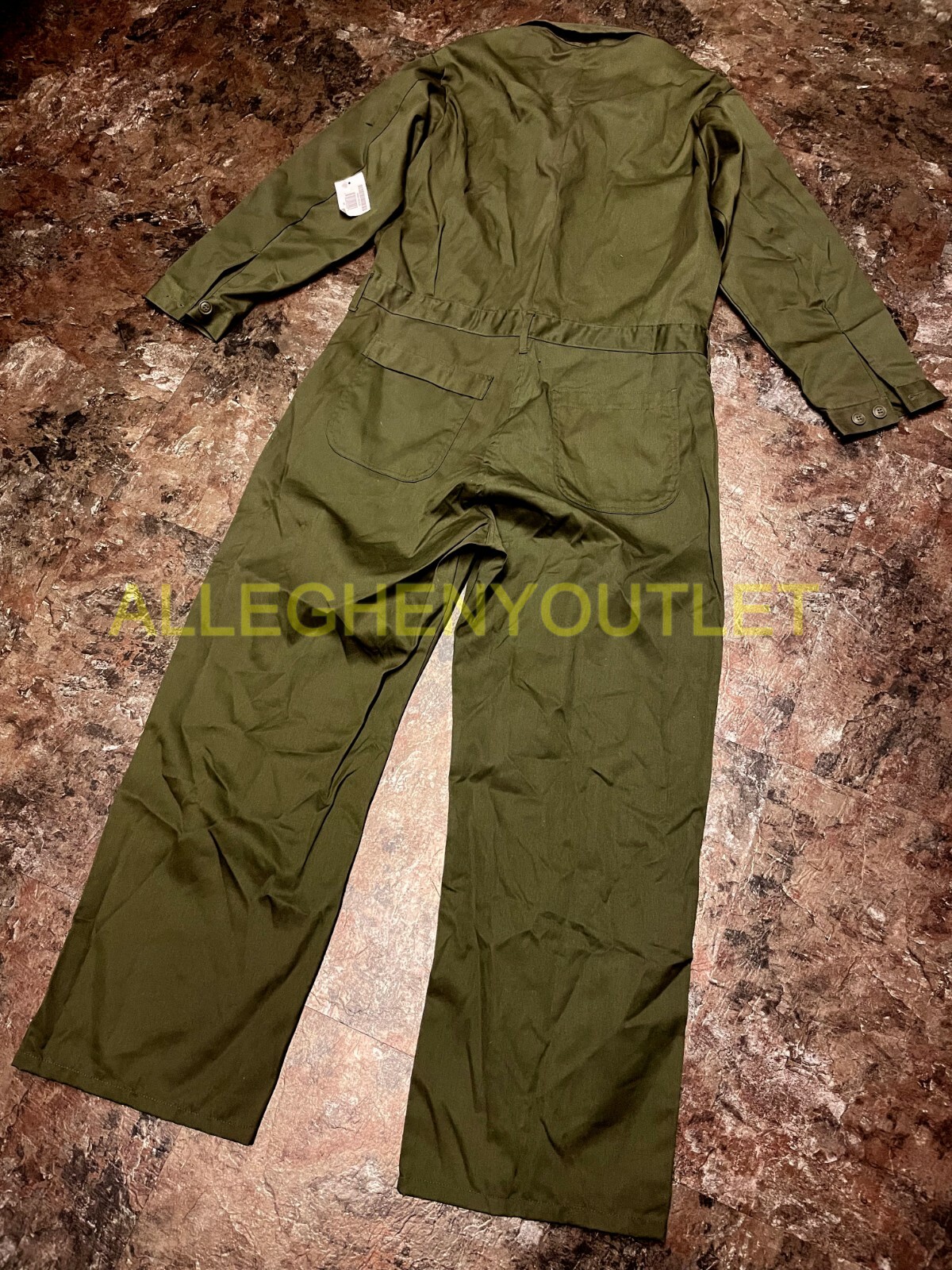 US Army USGI Military UTILITY Coveralls OD Green ZIPPER CLOSURE 36R,42L, 48L NEW