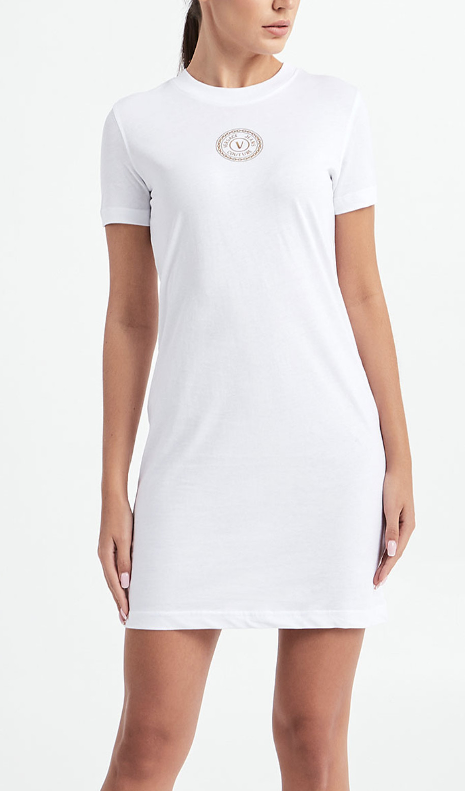 Versace Couture V-Logo Shirt Dress Minikleid Ball Beach Job Party