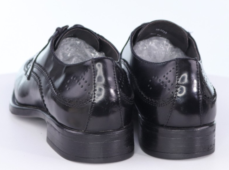 Johnston & Murphy Men’s Wingtip Brogue Dress Shoes Size 8 M Leather Black
