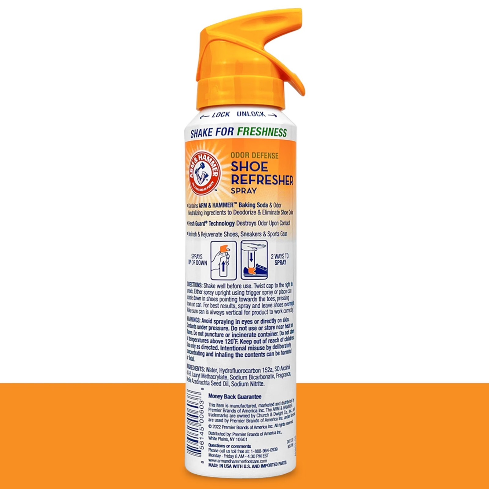 Arm & Hammer Odor Defense Shoe Refresher Spray, 4 oz ( 4 Pack )
