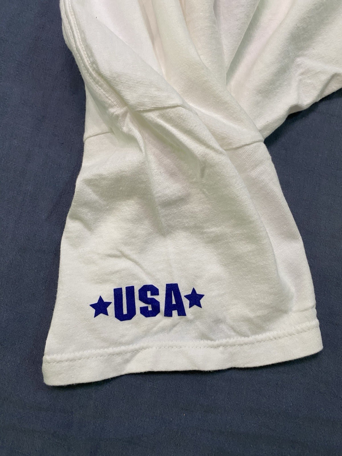 Tultex USA Mens Large T Shirt Tee Graphic Mens Fourth Of July 100% Cotton