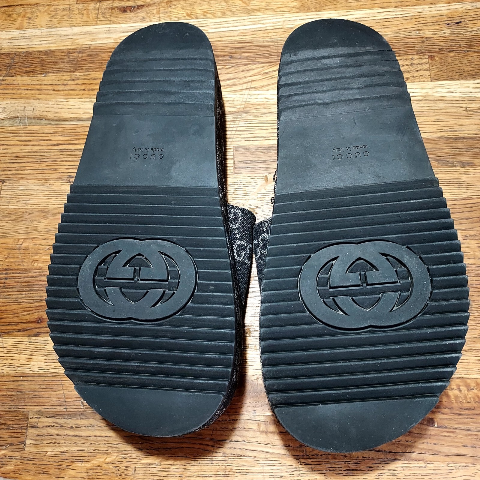 Gucci Angelina GG Monogram Platform Slides Size 39/US 9