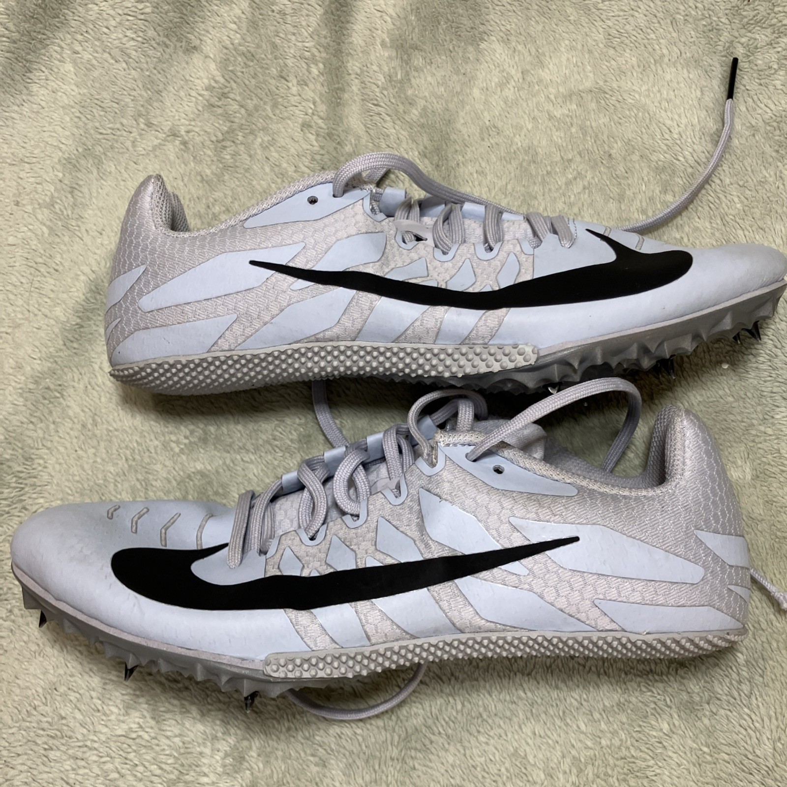 Nike Zoom Rival S Running Spikes Blue/gray Woman’s Size 9.5