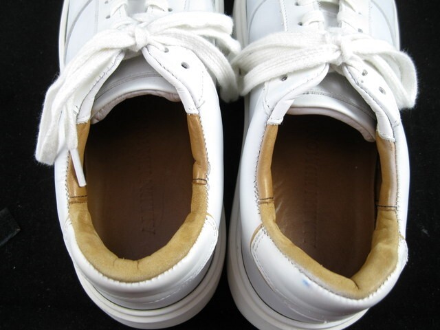Allen Edmonds “OWEN” Leather Lace Sneakers 10 D White LIGHTLY WORN (546N)