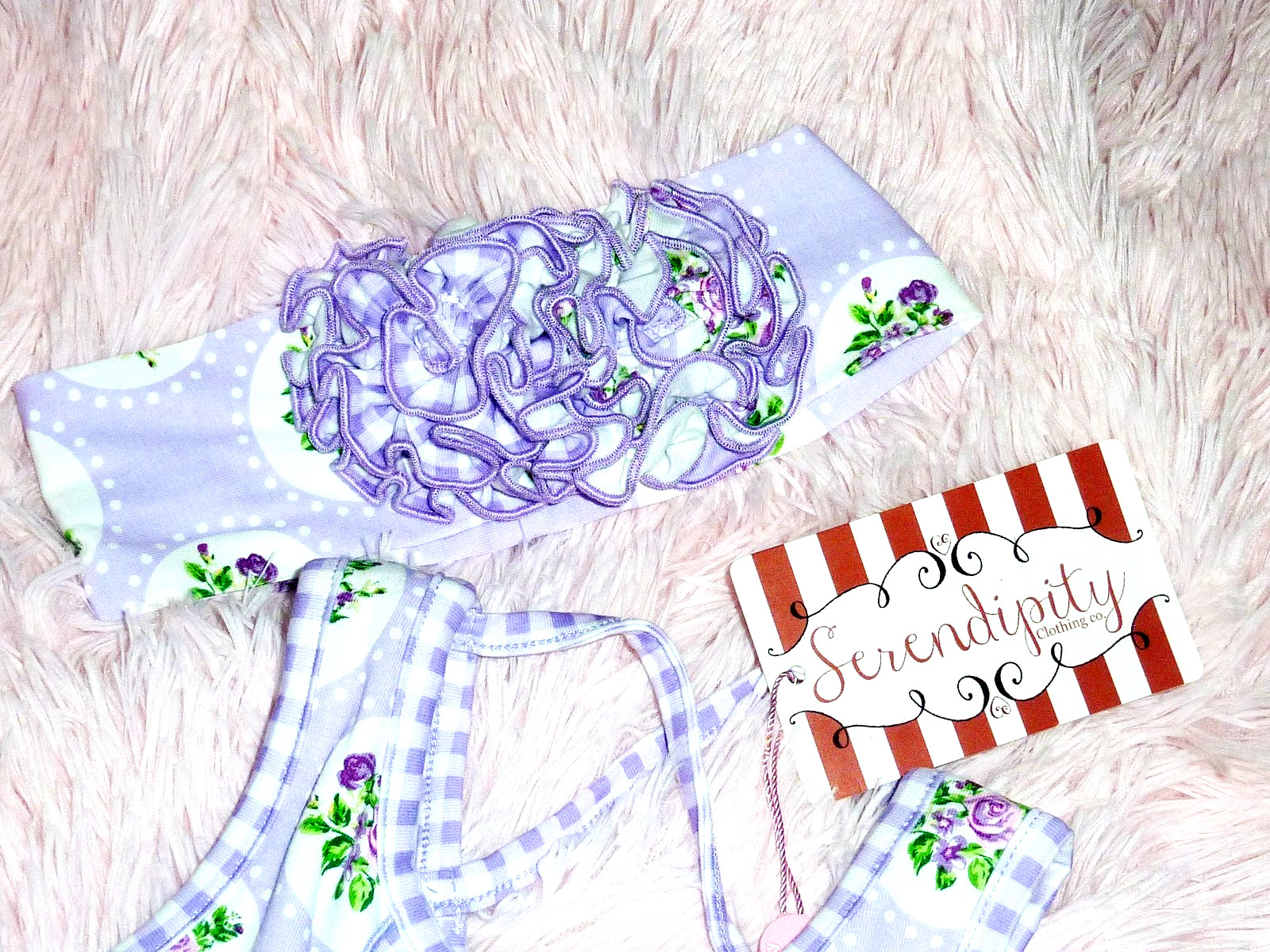 NWT Serendipity Boutique Gorgeous Picture Dress With Matching Headband 24M