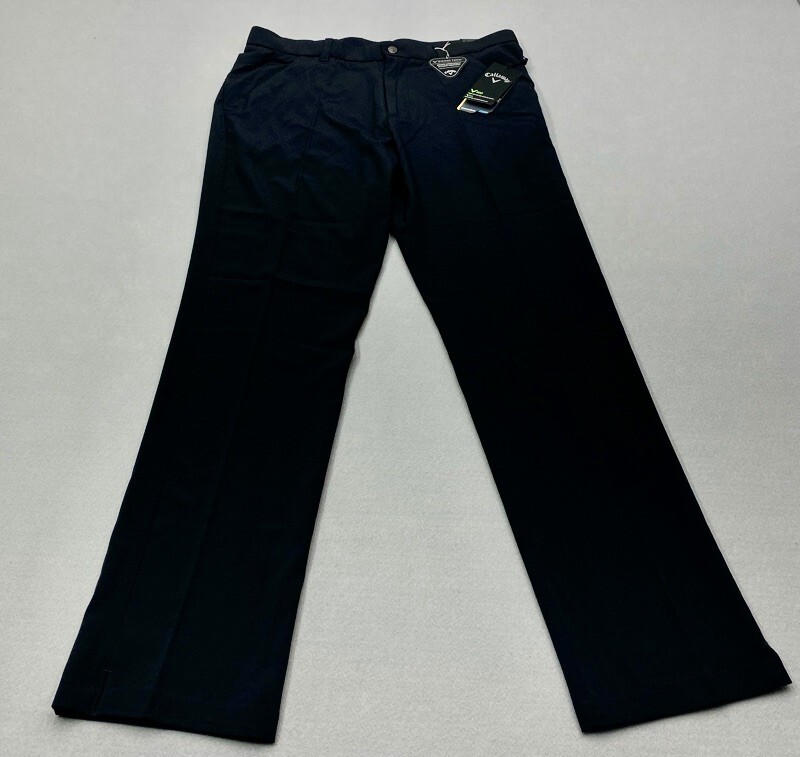Callaway Men’s Black Golf Pants Size 34×32 with Swing Tech 10222