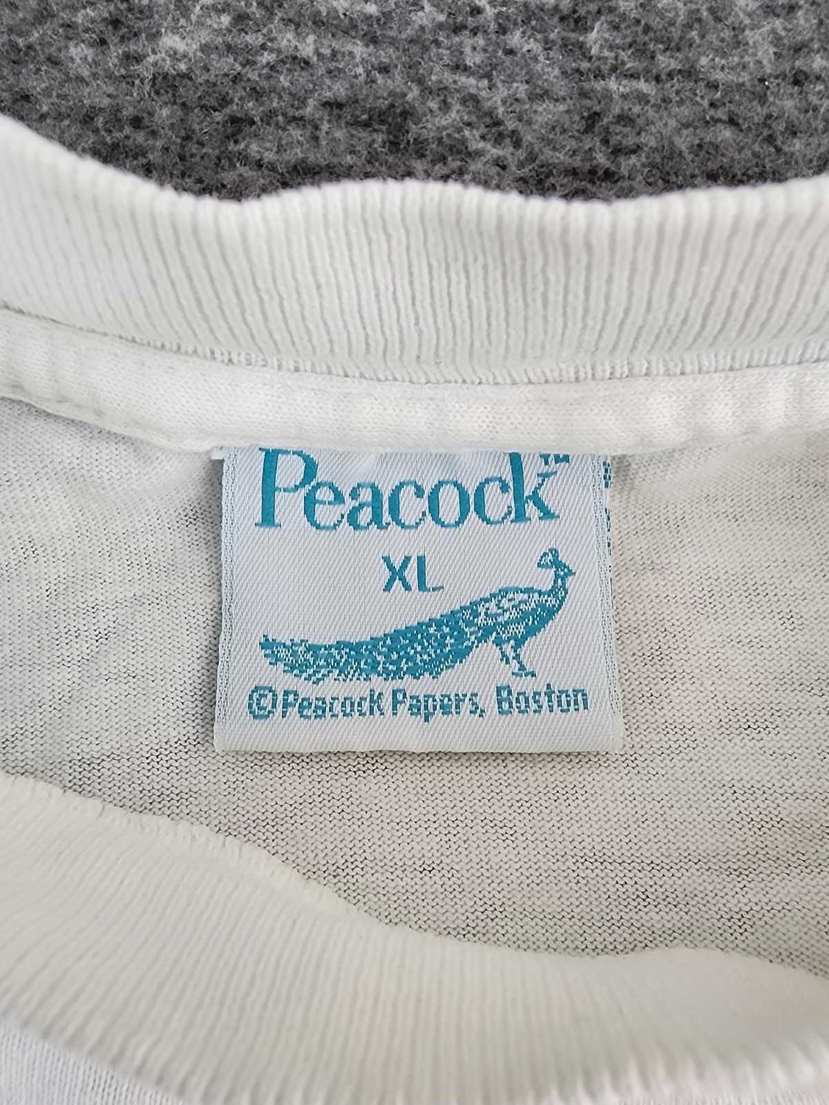 VINTAGE 60th Birthday Shirt Mens Extra Large Peacock Papers Boston 90s Adult A19