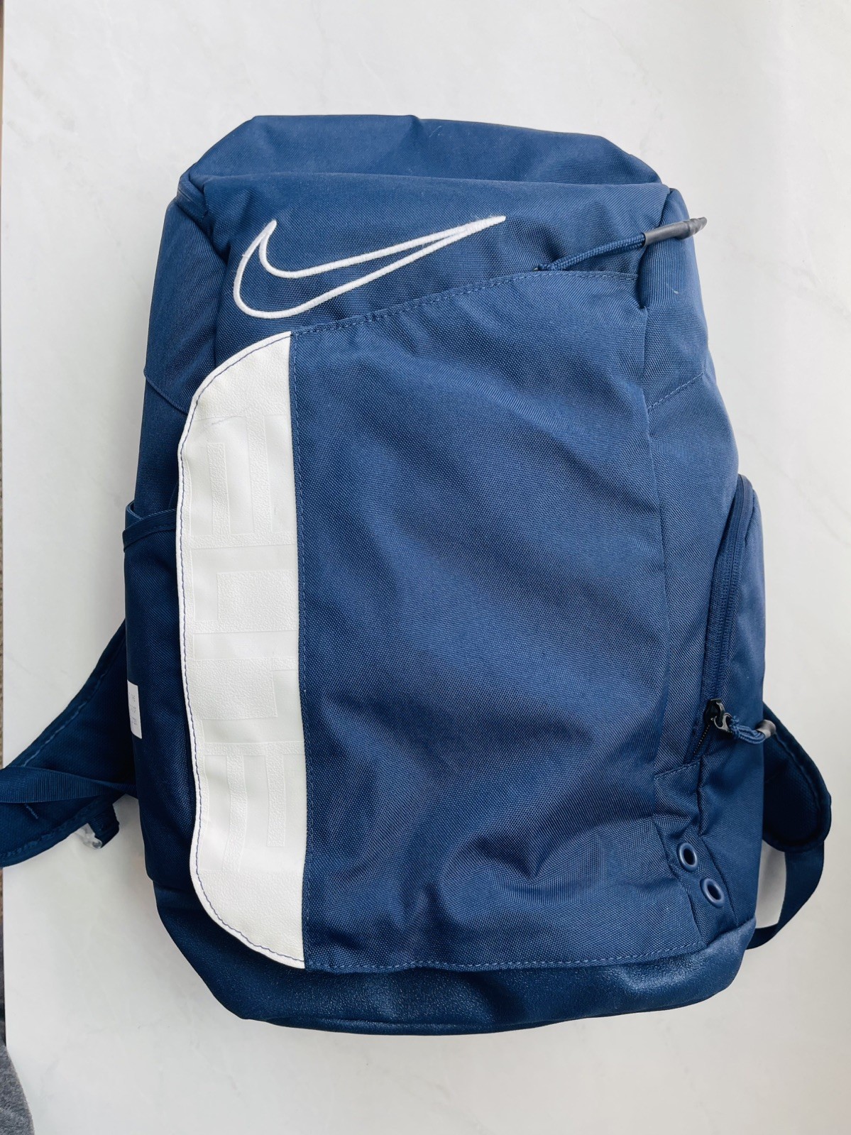 Nike Elite Pro 32L Basketball Backpack – Navy Blue/White