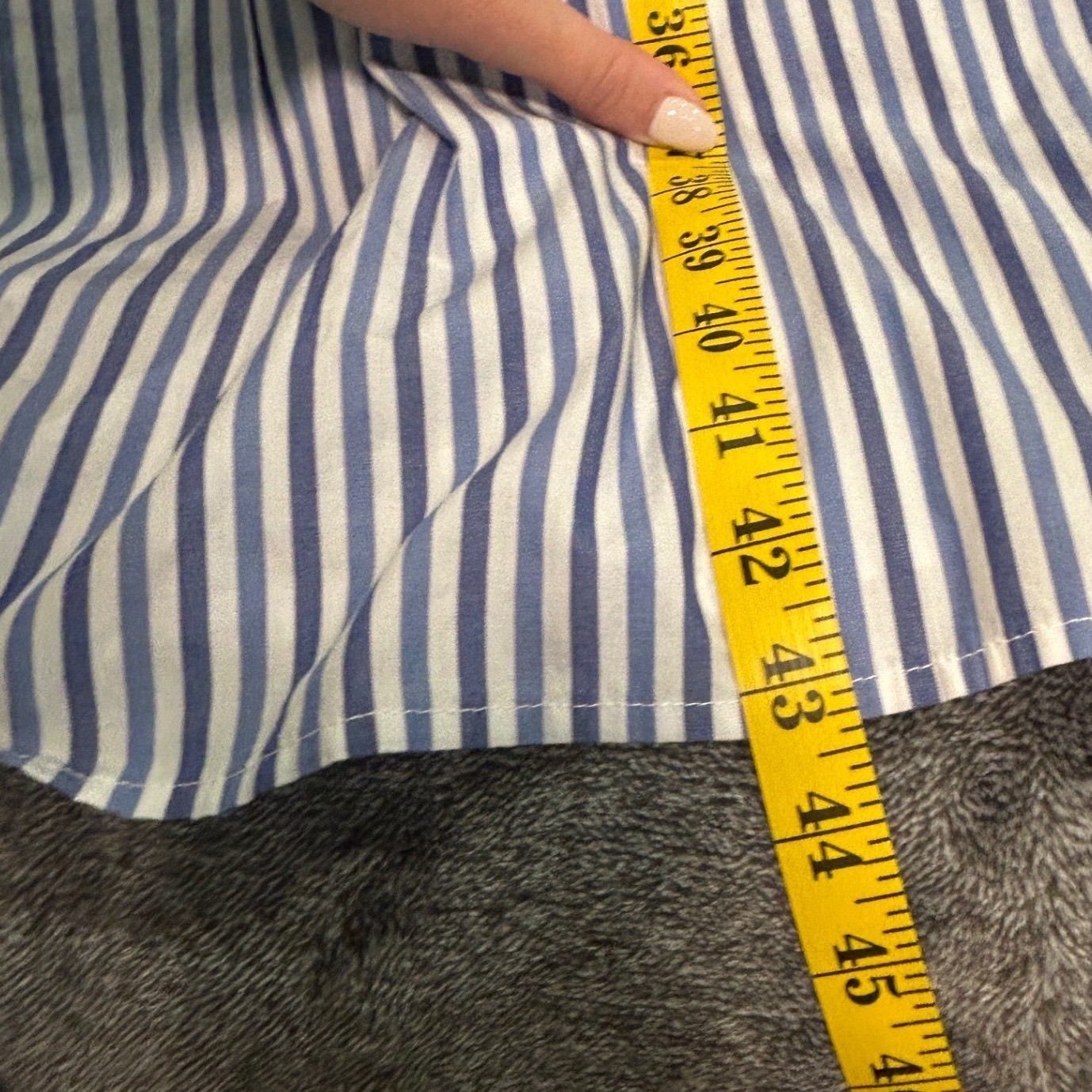 Free Assembly Womens Blue White Striped Tiered Maxi Dress Cotton Medium